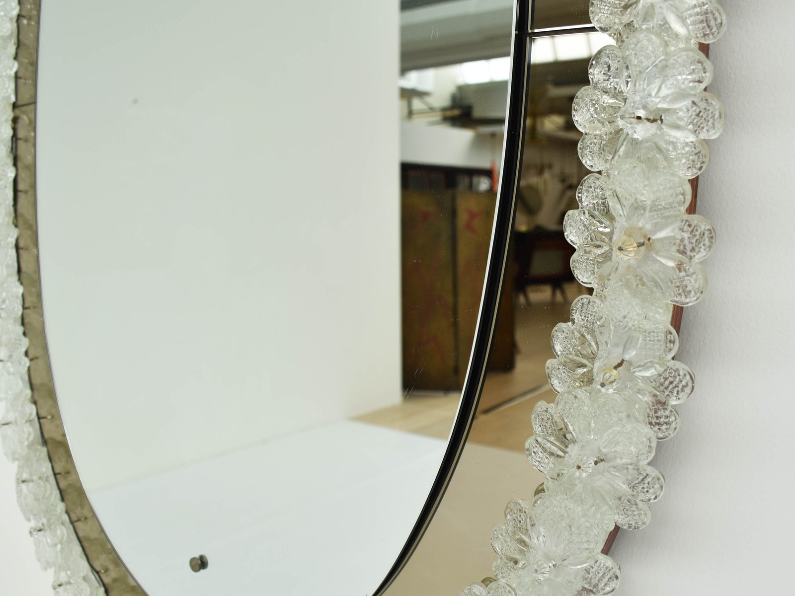 Ciondolo Specchio Per Telefono SUNNYCLUE, 2 Pezzi Ovali Con Strass E Perle Finte, Adesivi Inclusi - Decorazione Per Cover Smartphone