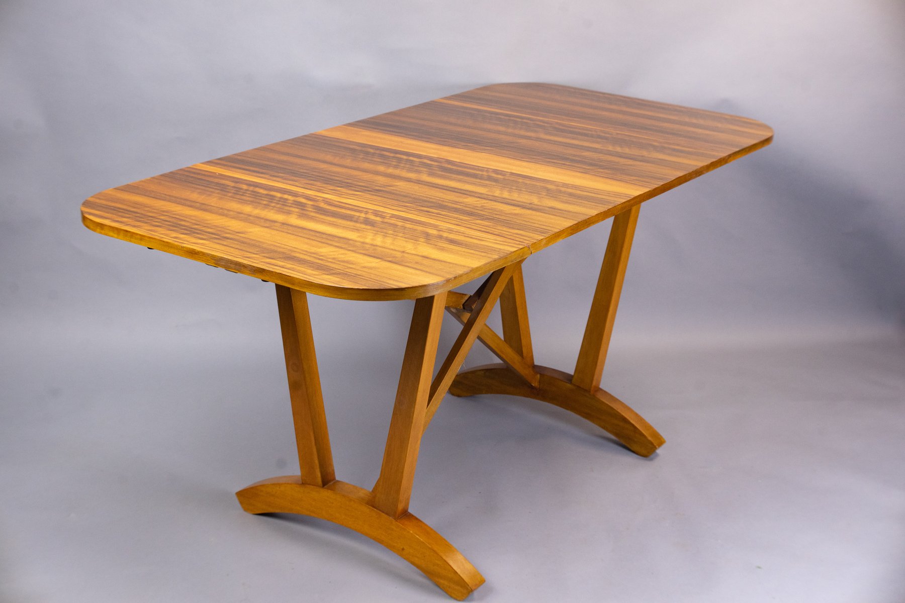 DropLeaf Library Table in Indian Laurel by David Joel, 1950s for sale