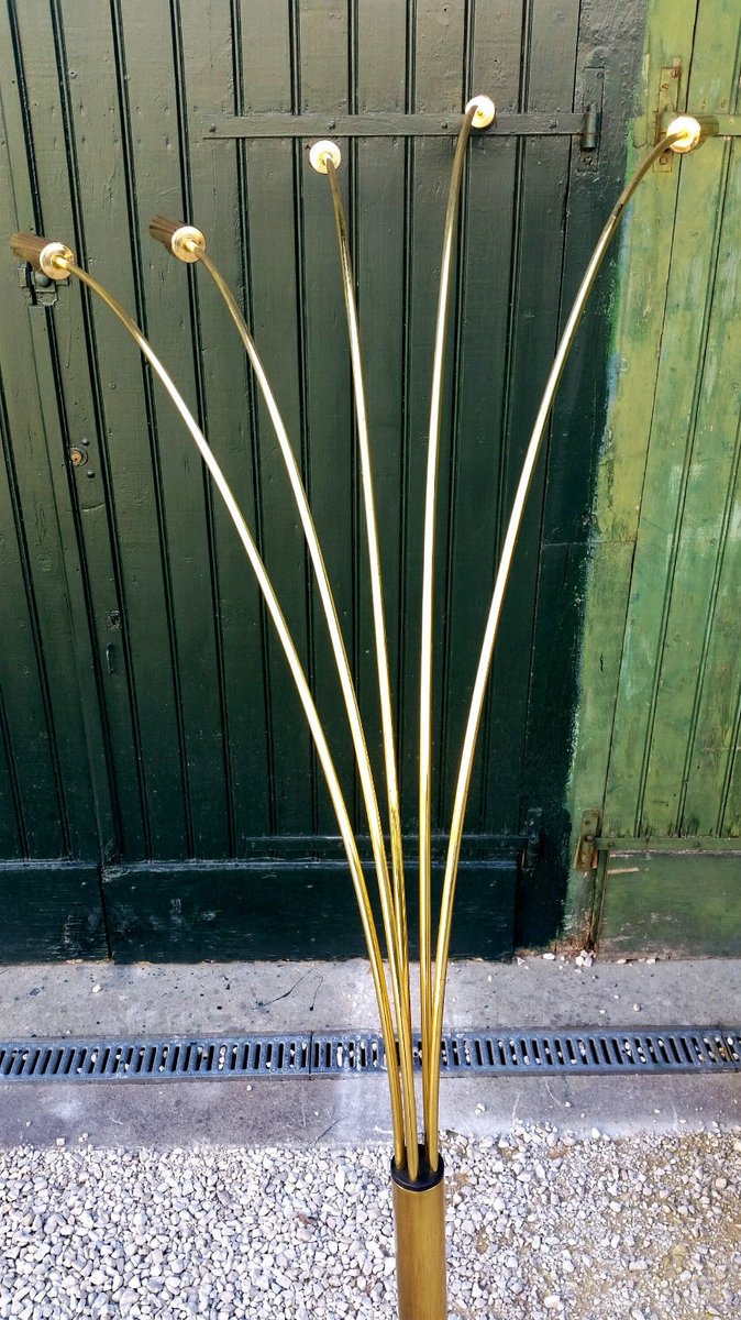 Italian Arc Floor Lamp With Five Arms 1970s For At Pamono Italian Arc Floor Lamp With Five Arms 1970s