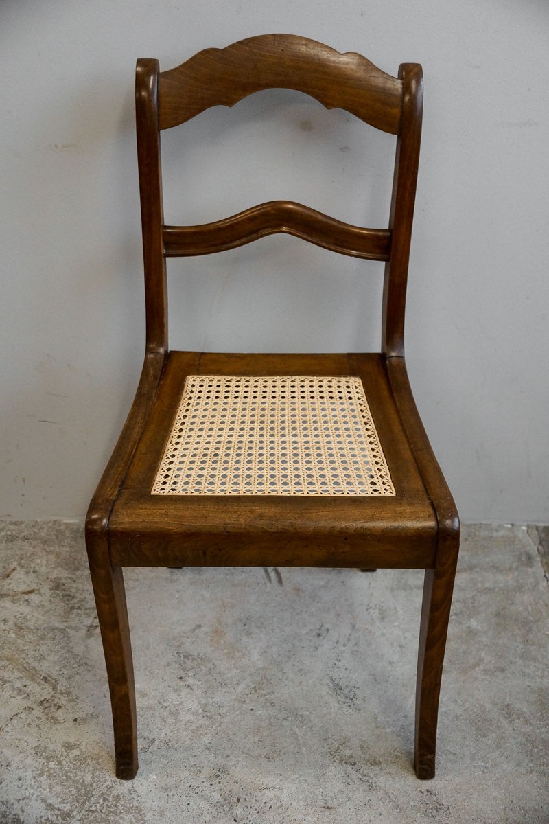 Sillas de comedor Biedermeier antiguas. Juego de 4 en venta en Pamono Sillas de comedor Biedermeier antiguas. Juego de 4 en venta en Pamono