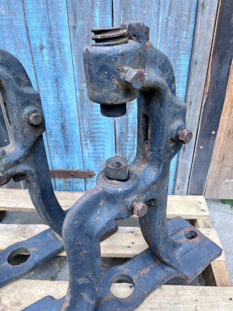 Cast Iron Machine Parts, Set of 2 for sale at Pamono