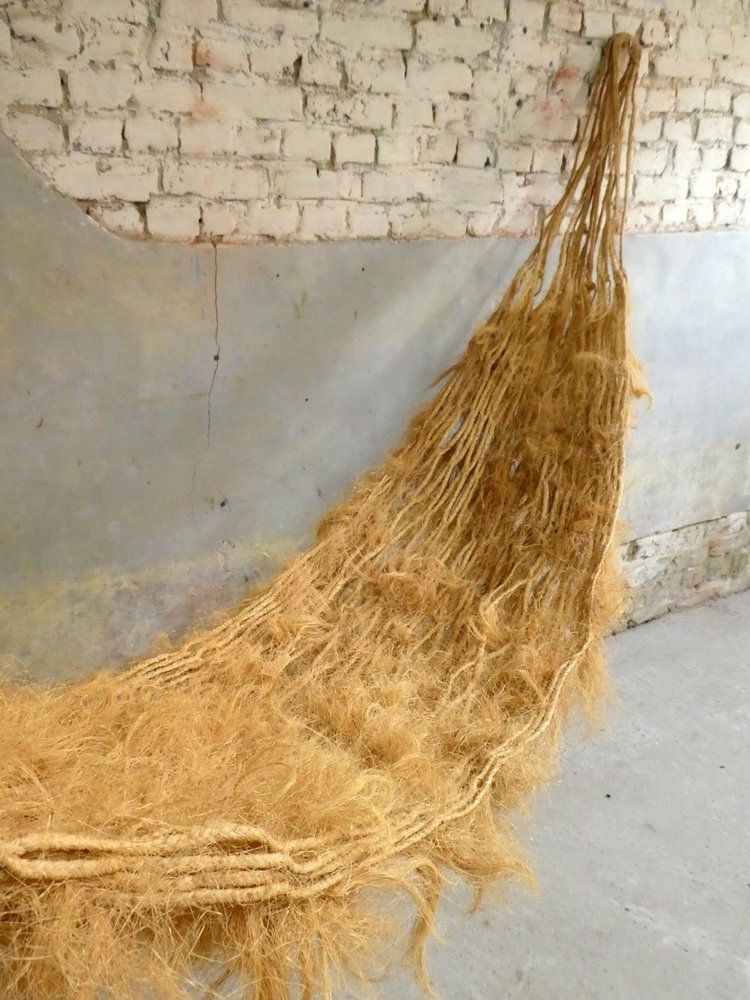 Large Banana Leaf and Sisal Hammock, 1970s for sale at Pamono
