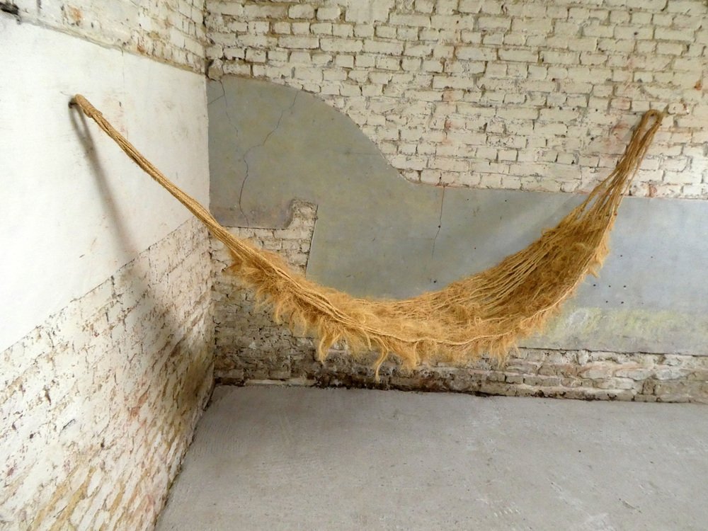Large Banana Leaf and Sisal Hammock, 1970s for sale at Pamono