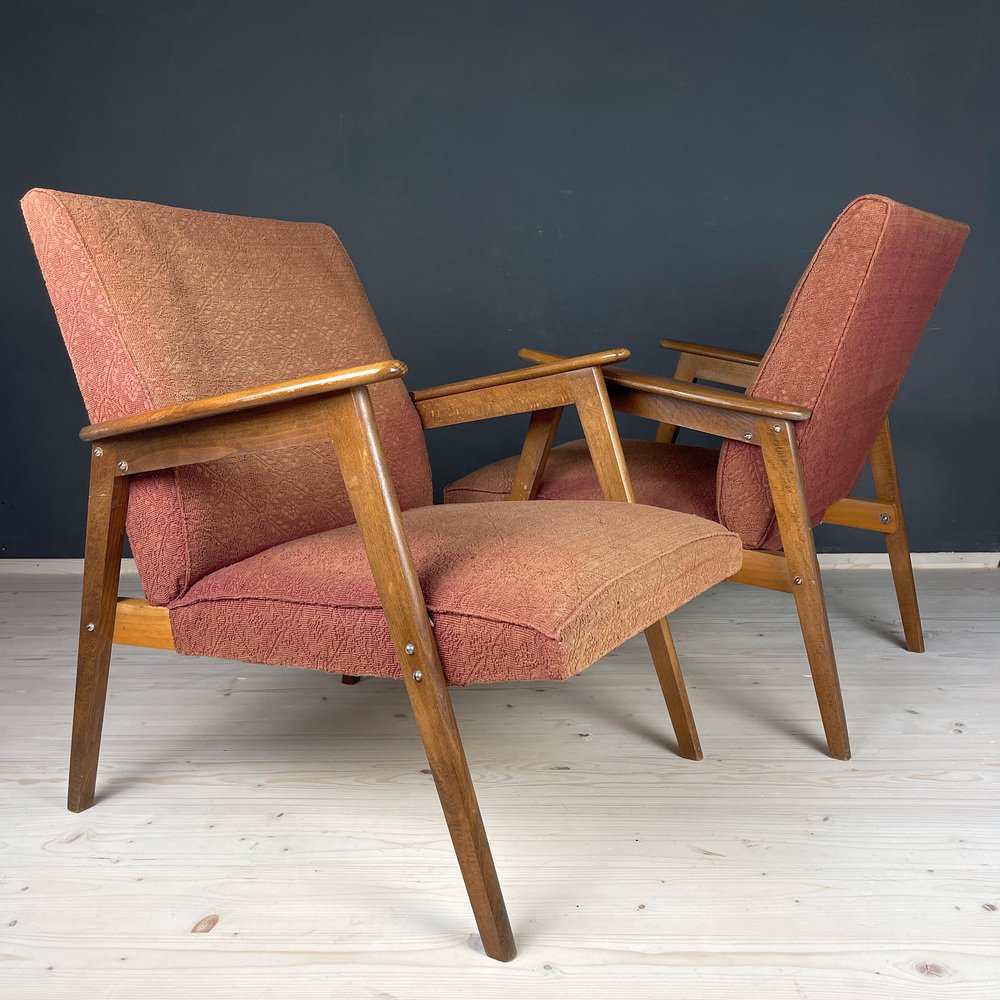 MidCentury Armchairs, Former Yugoslavia, 1960s, Set of 2 for sale at