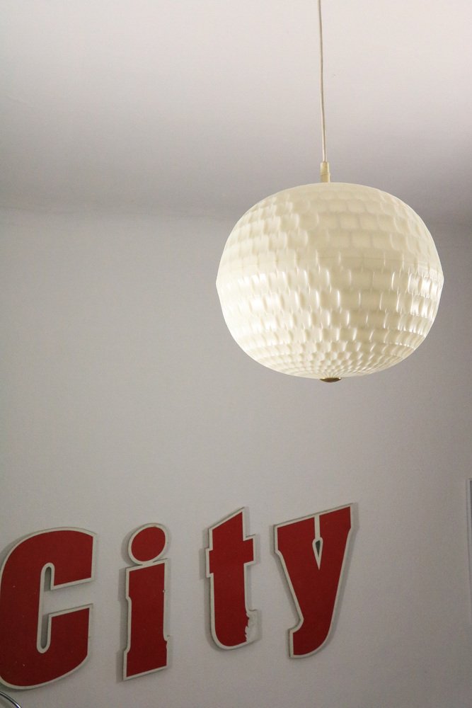 Golf Ball Pendant Light from Erco, 1970s for sale at Pamono