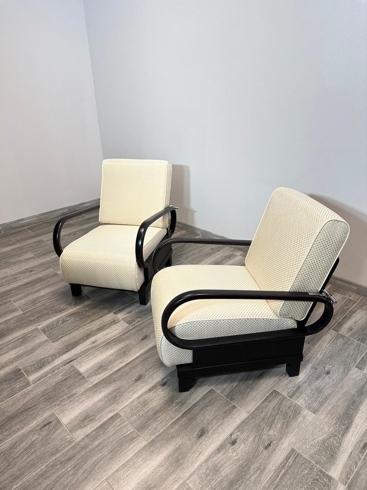 Art Deco Lounge Chairs, Set of 2 for sale at Pamono