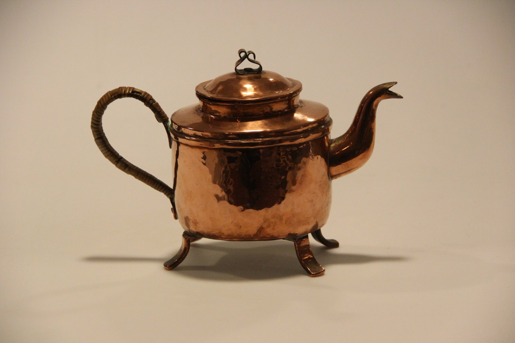 Antike Kupfer Teekanne bei Pamono kaufen
