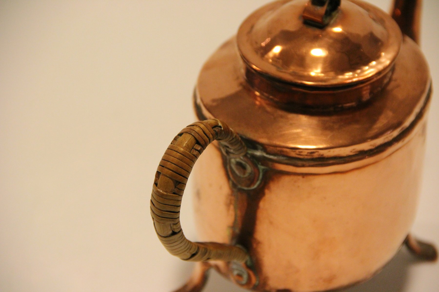 Antike Kupfer Teekanne bei Pamono kaufen