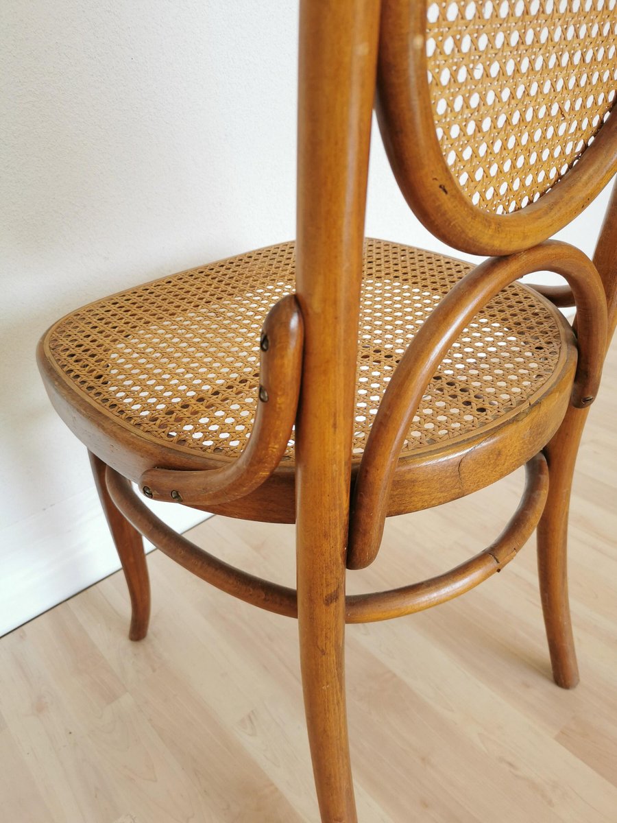 Bentwood Dining Chair with Cane Seat, Former Yugoslavia, 1970s for sale