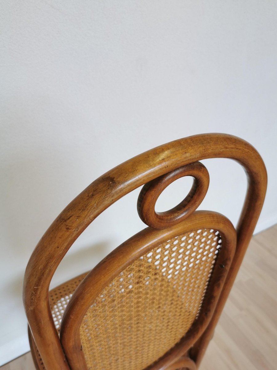Bentwood Dining Chair with Cane Seat, Former Yugoslavia, 1970s for sale