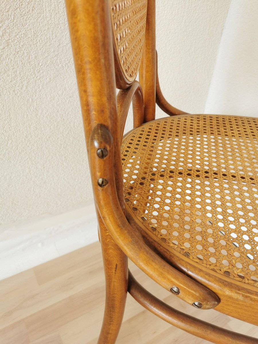 Bentwood Dining Chair with Cane Seat, Former Yugoslavia, 1970s for sale