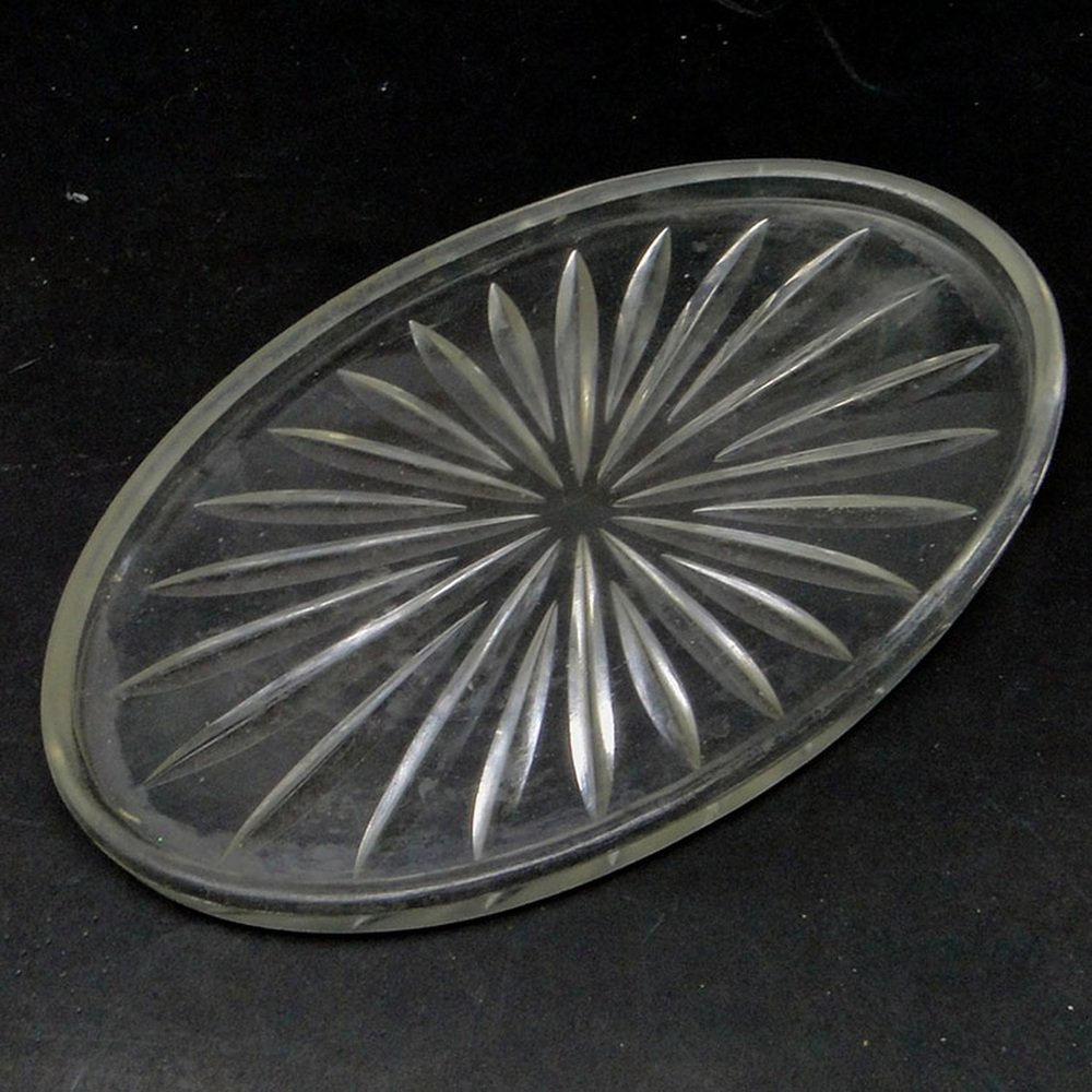 Polish Art Deco Tray by Zawiercie Glassworks, 1930s for sale at Pamono