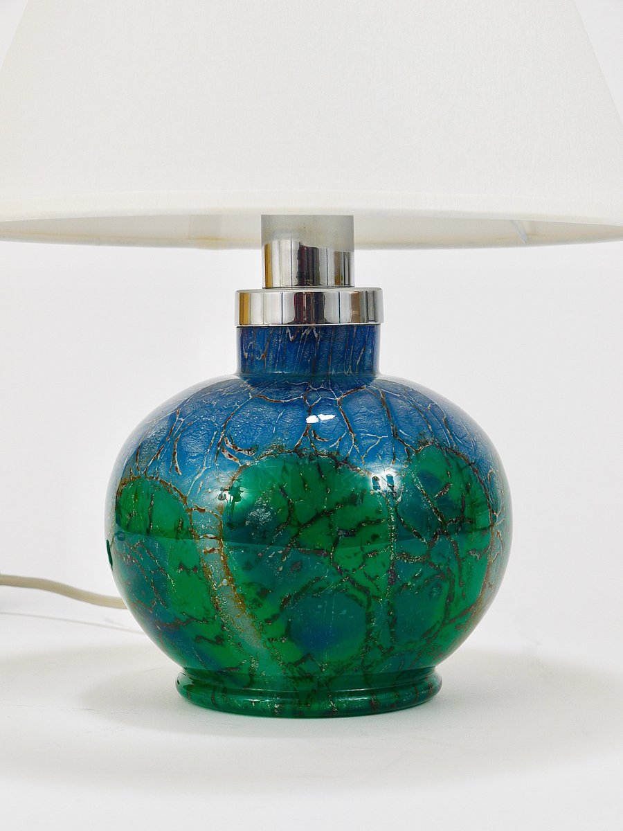 Art Deco German Ikora Table Lamp by Karl Wiedmann for WMF, 1930s for