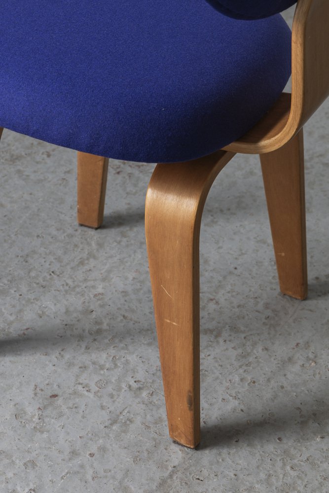 Royal Blue Dining Chairs SB02 attributed to Cees Braakman for Pastoe