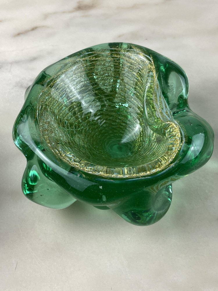 Sommerso Murano Glass Ashtray attributed to Barovier & Toso, Italy, 1970s for sale at Pamono