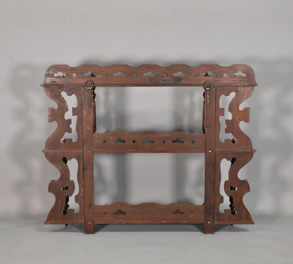 French Wall Hanging Shelves in Mahogany, 1890s for sale at Pamono