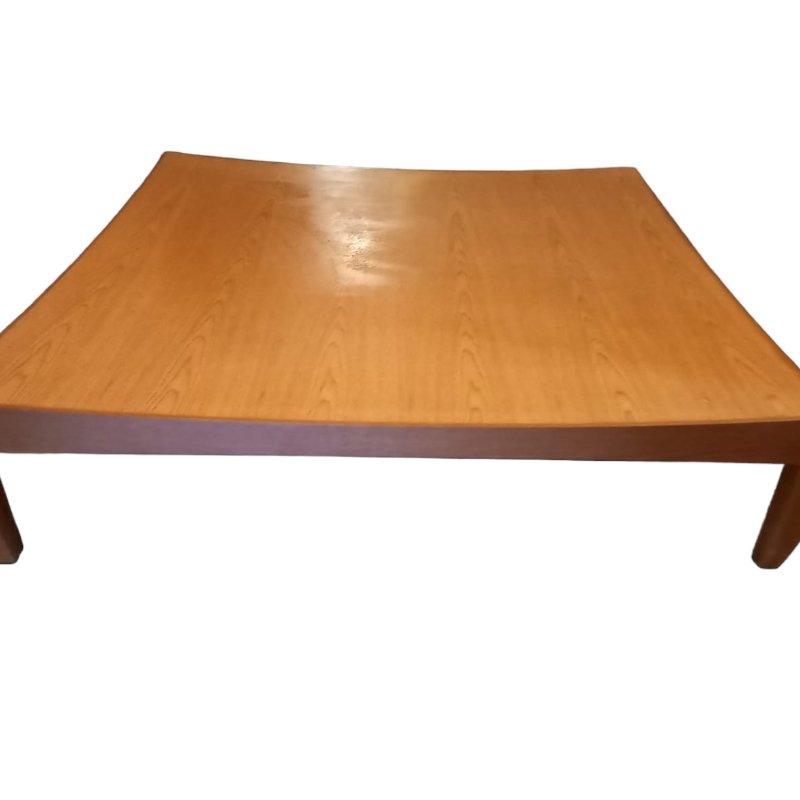 Large Vintage Wooden Coffee Table for sale at Pamono