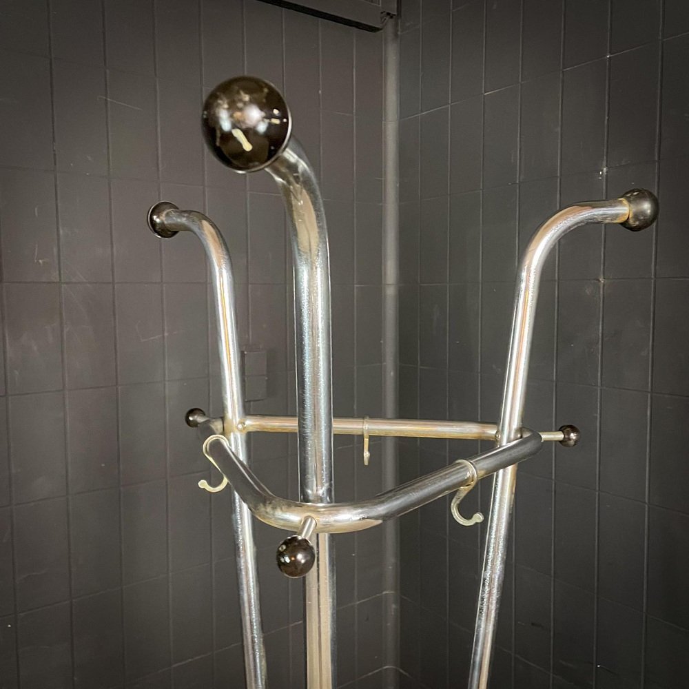 Vintage Chrome Coat Rack from Tubax, 1950s for sale at Pamono