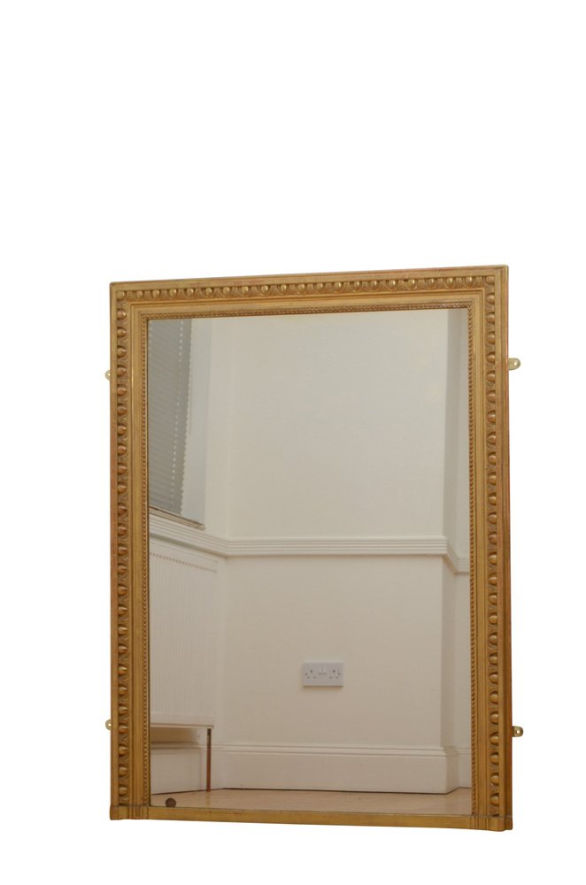 Antique Gold Leaf Wall Mirror, 1880s for sale at Pamono