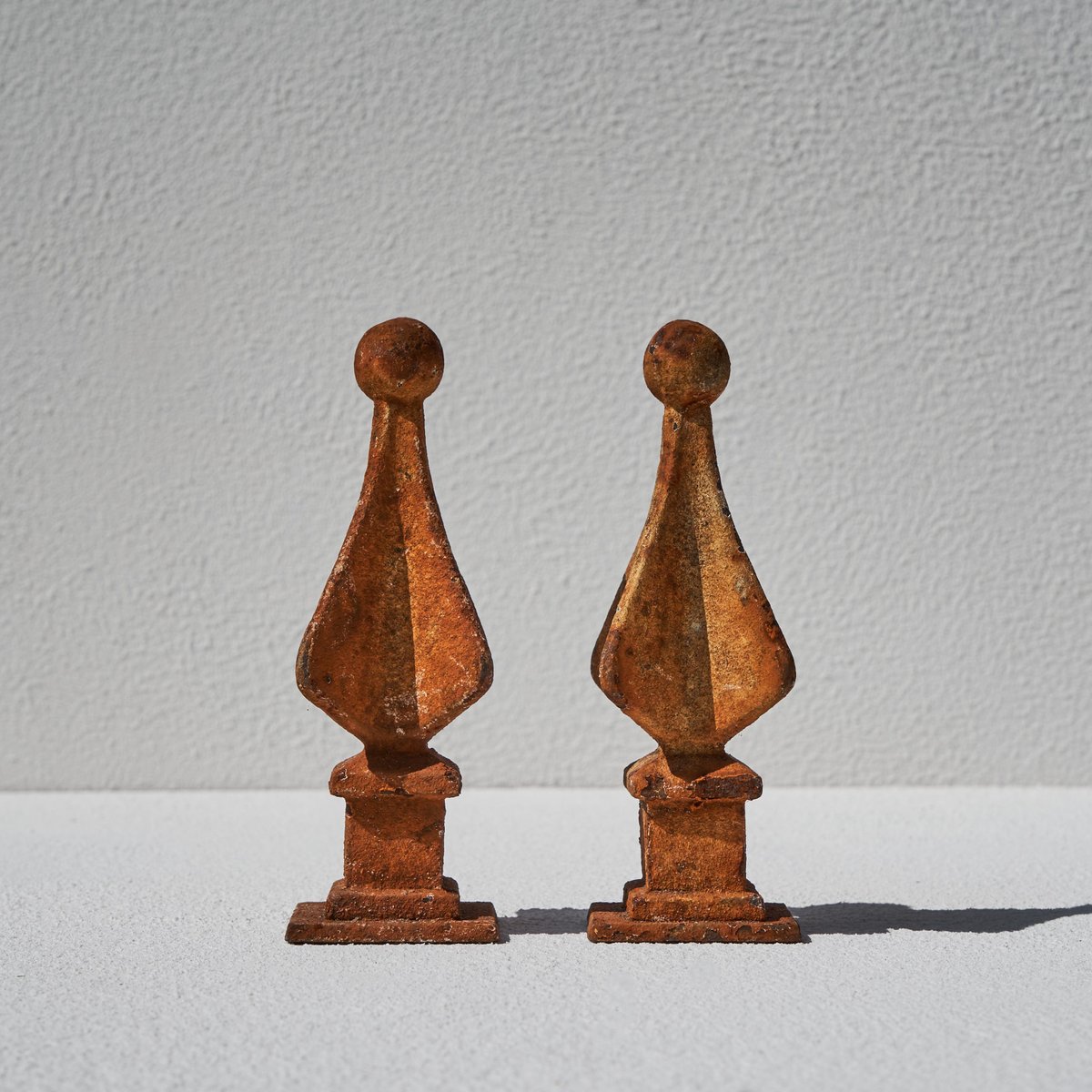 19th Century Rusted Finials, 1890s, Set of 2 for sale at Pamono