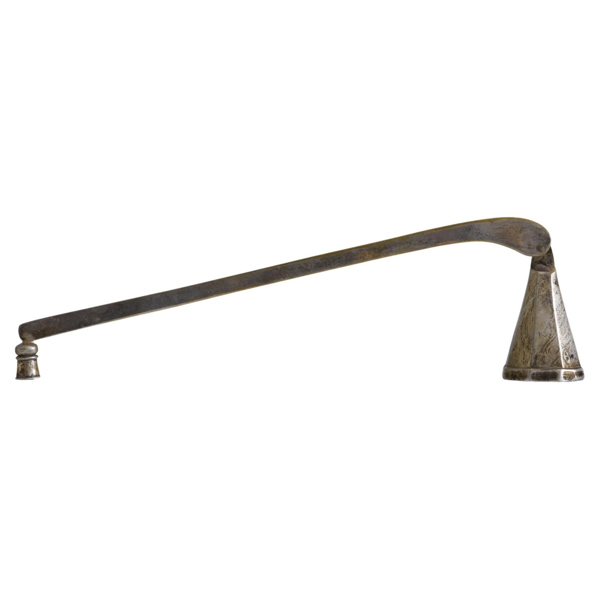Art Deco Candle Snuffer in Patinated Silver, 1920s for sale at Pamono