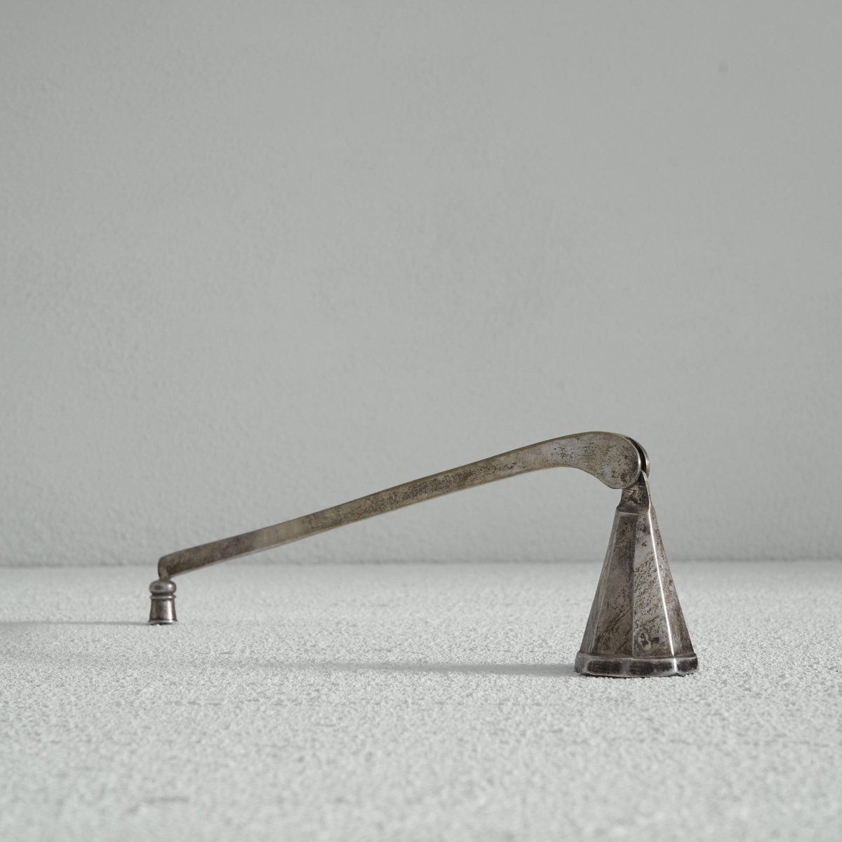 Art Deco Candle Snuffer in Patinated Silver, 1920s for sale at Pamono