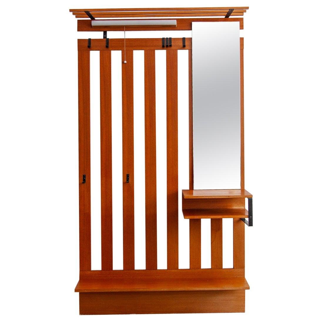 Wandgarderobe, Wandregal Mit 7 Haken Und Ablage, Garderobenleisten