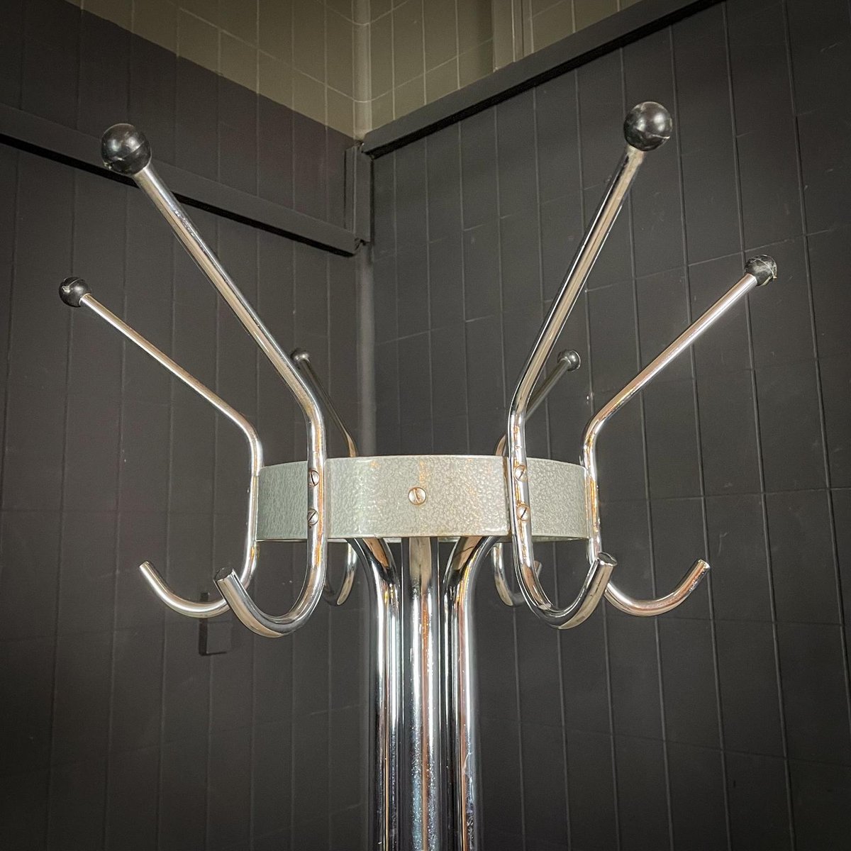 Vintage Chrome Coat Rack from Tubax, 1950s for sale at Pamono
