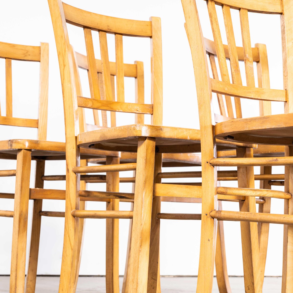 French Farmhouse Dining Chair attributed to Marcel Breuer for Luterma