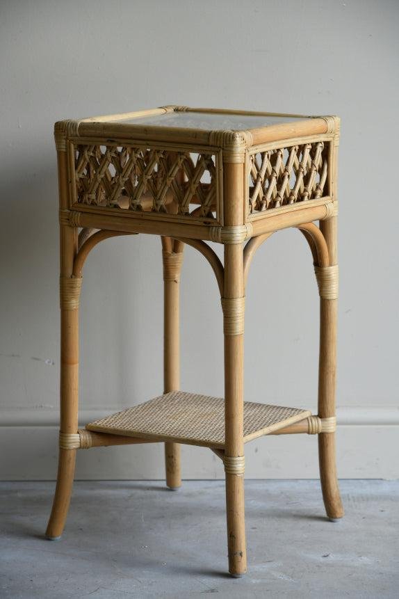 Vintage Cane Side Table for sale at Pamono