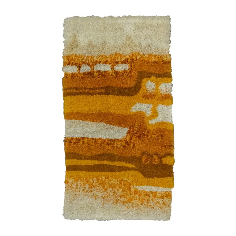 Orange and Brown Terra Desso Rug, 1970s for sale at Pamono