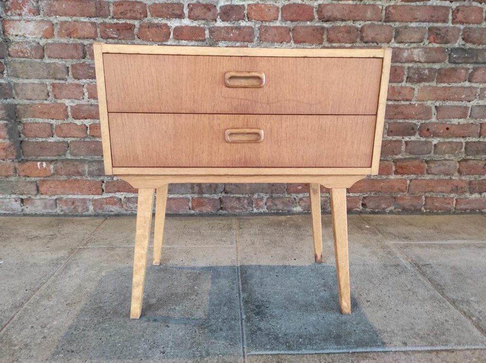 Vintage Oak Nightstand, 1960s for sale at Pamono
