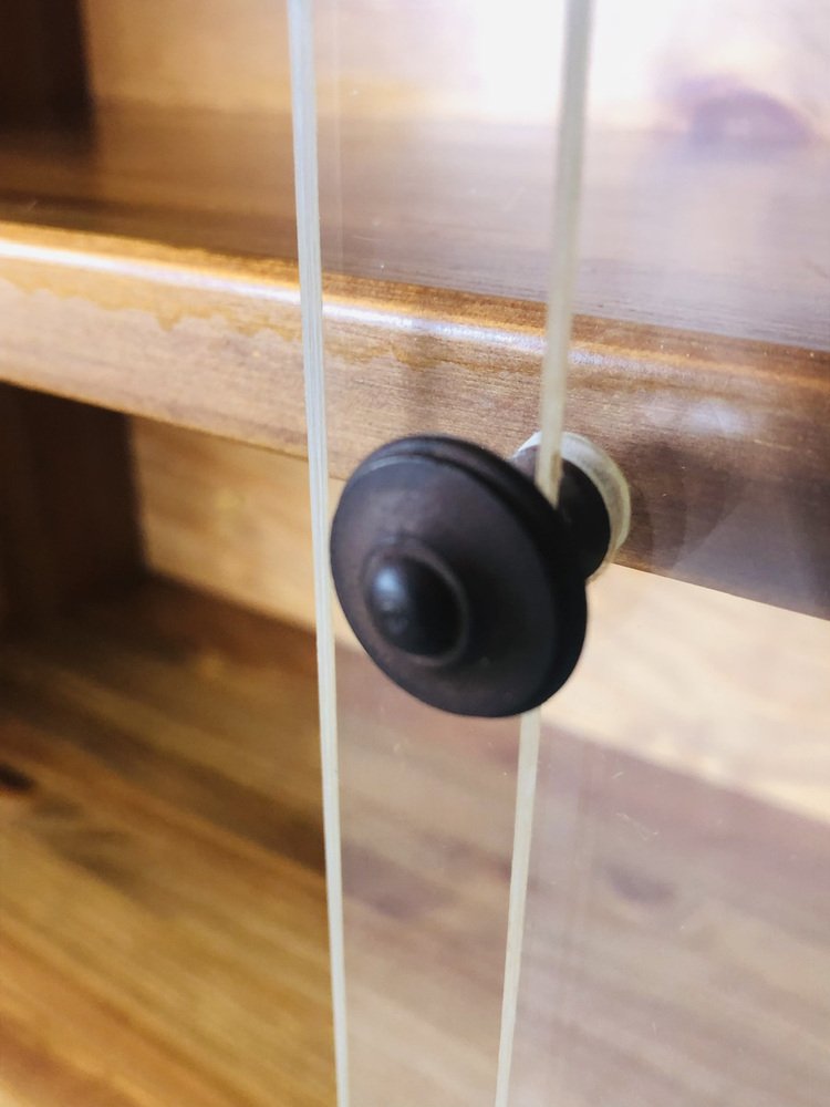 Vintage Wall Mount Shelf with Sliding Doors for sale at Pamono