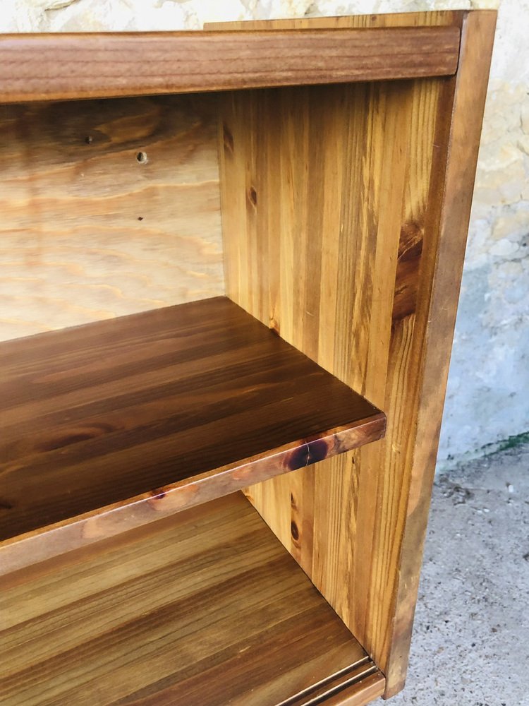 Vintage Wall Mount Shelf with Sliding Doors for sale at Pamono