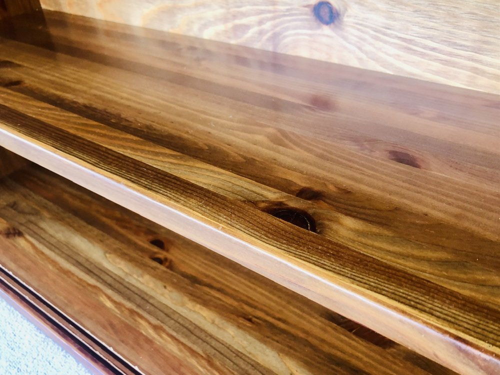 Vintage Wall Mount Shelf with Sliding Doors for sale at Pamono