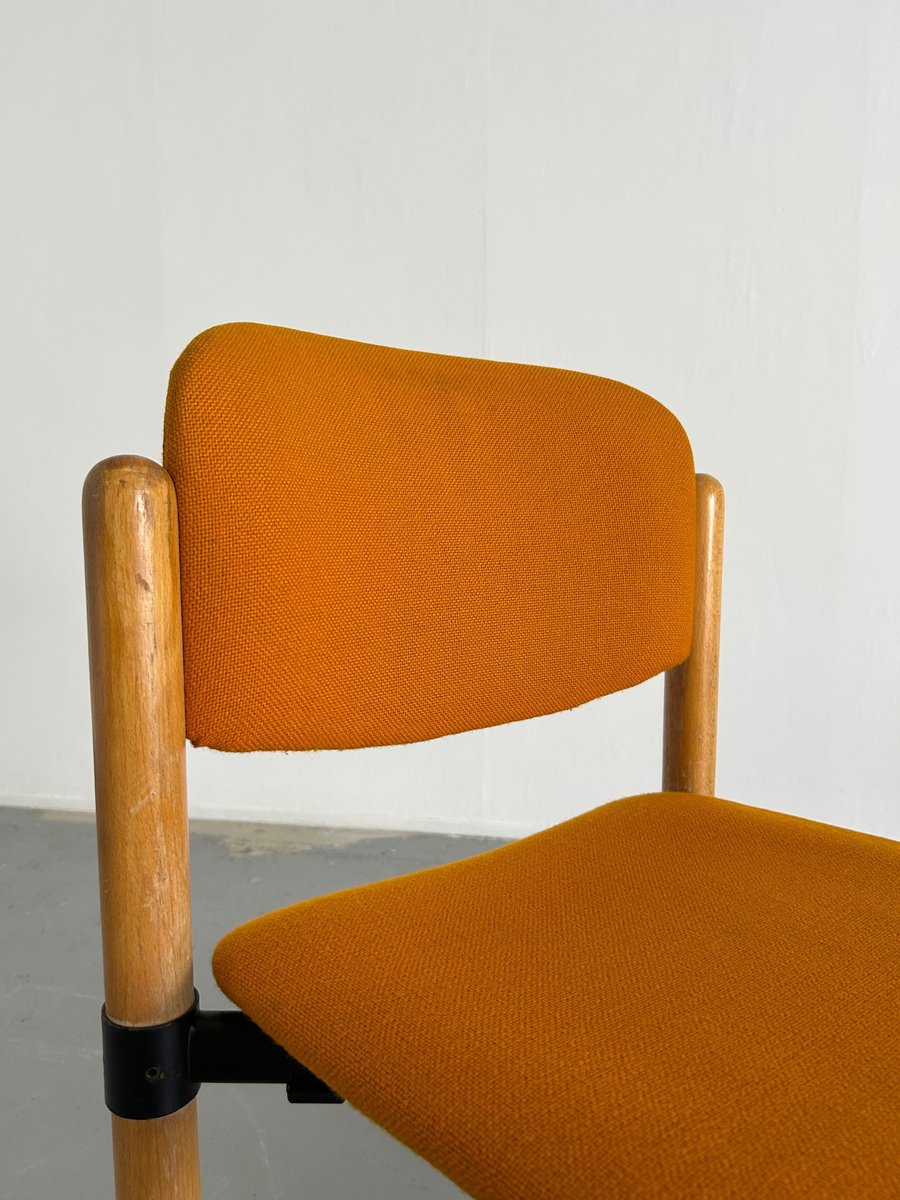 MidCentury Modern Stackable Dining Chairs from Fröscher Sitform, 1970s