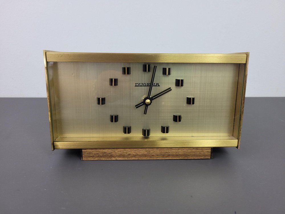 Vintage German Table Clock, 1970s for sale at Pamono