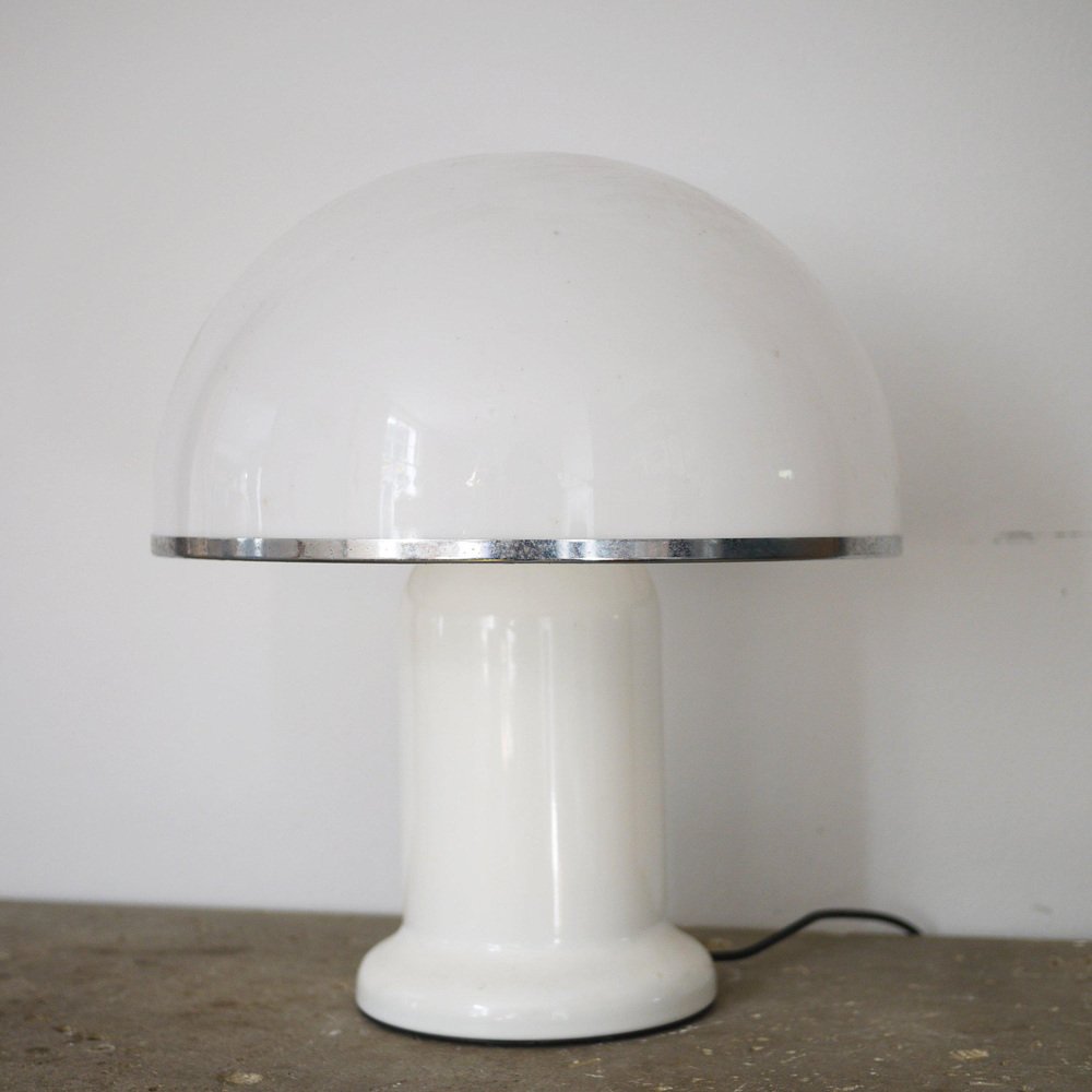 Acrylic Glass Mushroom Table Lamp attributed to Groupe Habitat, France ...