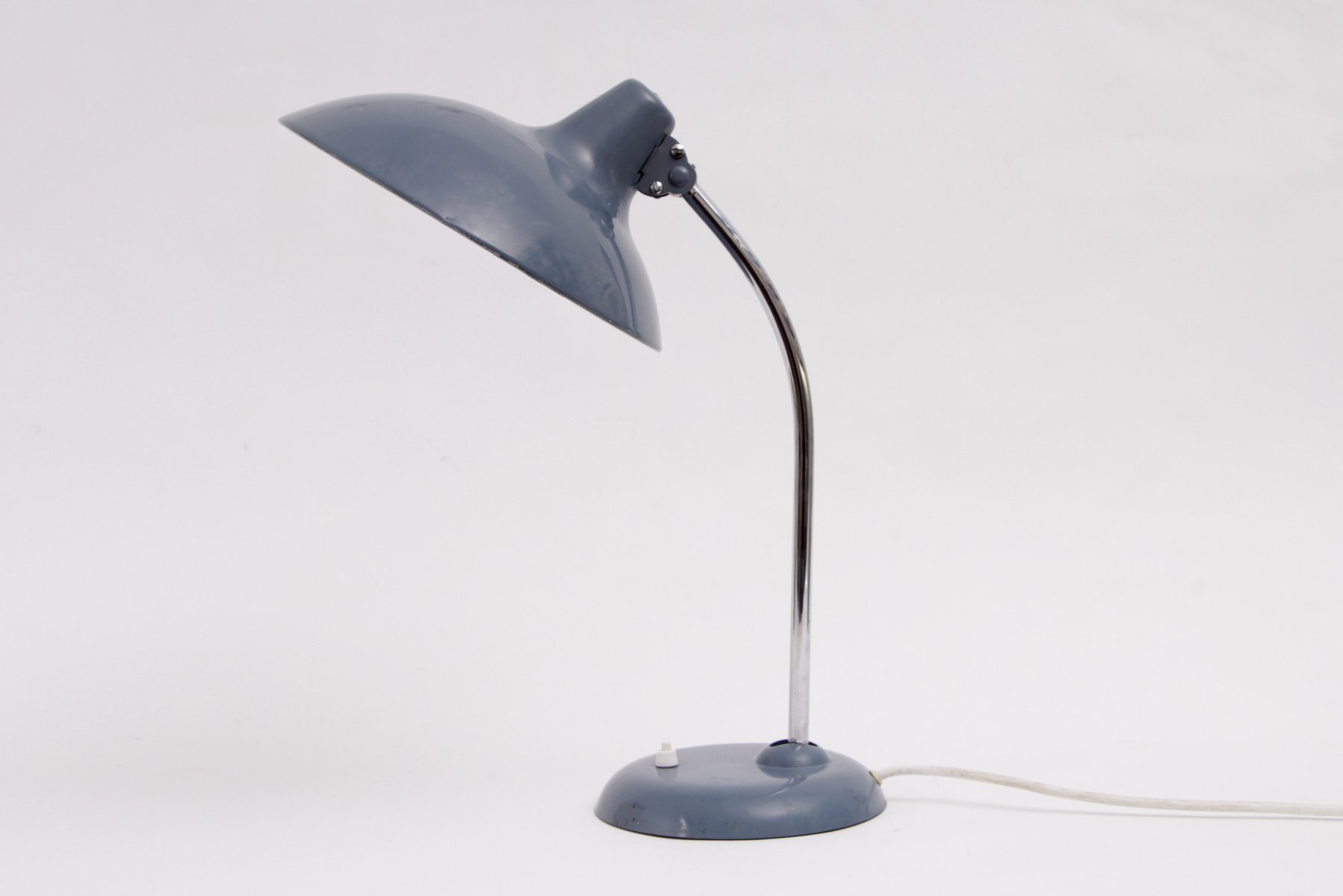 Dove Blue Lamp By Christian Dell For Kaiser Lampen 1960s