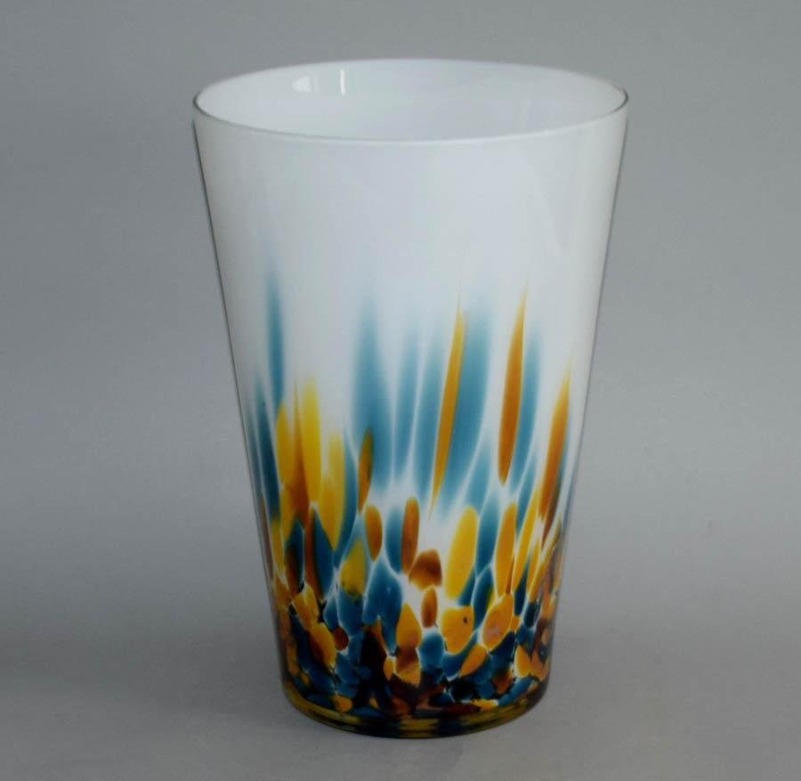 Art Glass Vase by Jozefina Krosno, Poland, 1980s for sale at Pamono