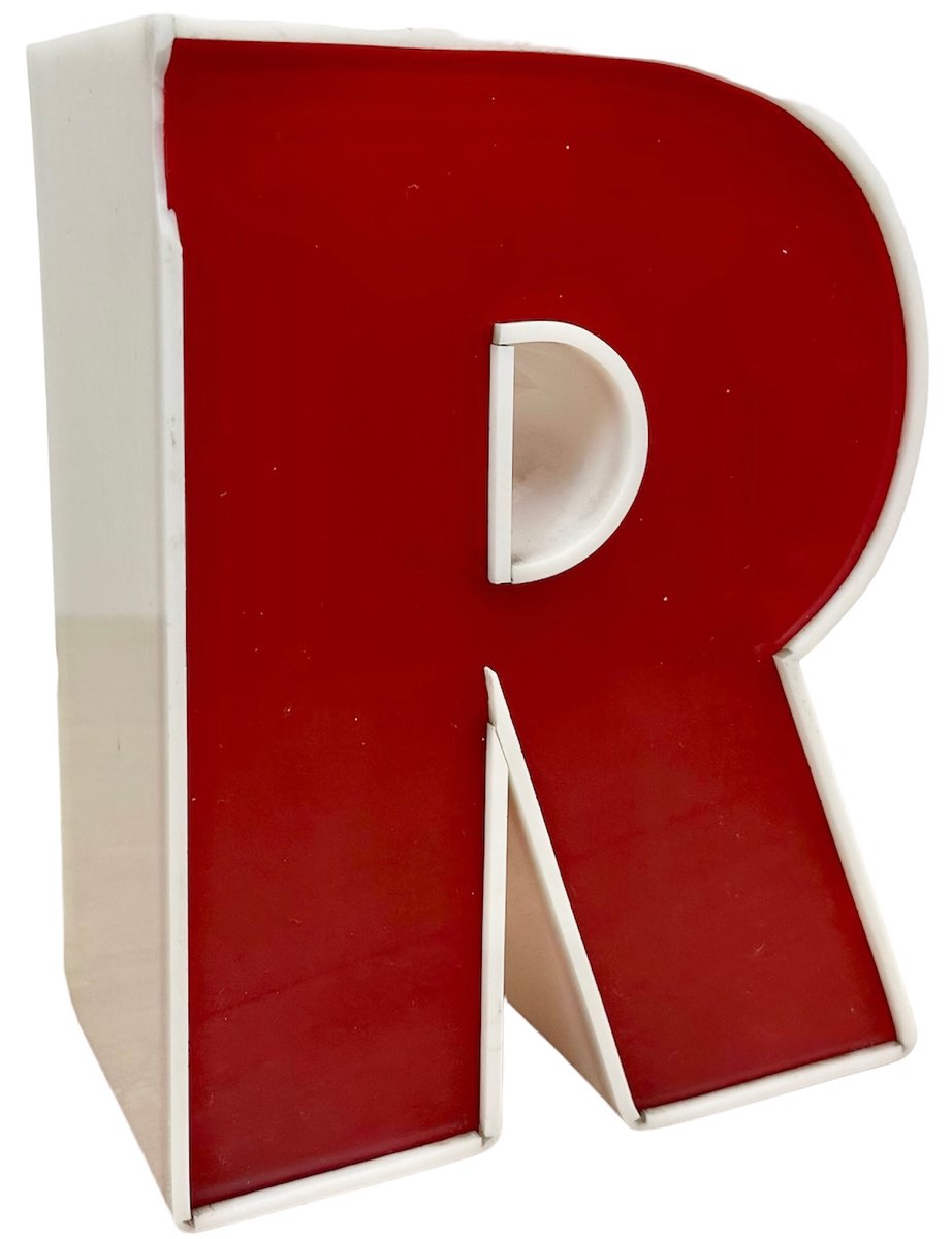 Vintage Red Facade Letter R, 1970s for sale at Pamono