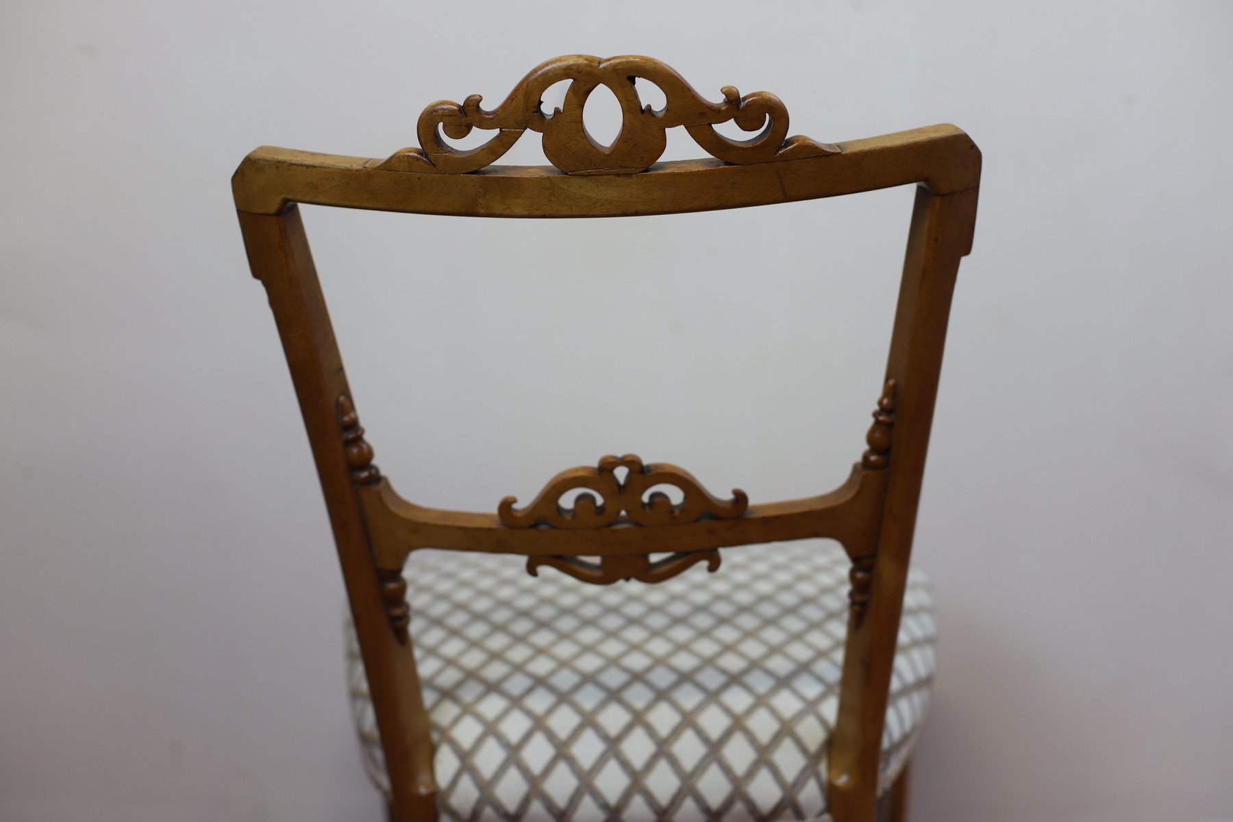 Victorian Satin Walnut Bedroom Chair for sale at Pamono