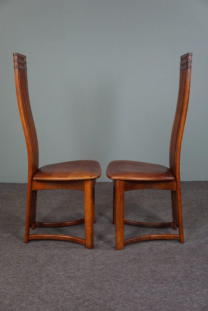Art Nouveau Style Dining Chairs, Set of 6 for sale at Pamono