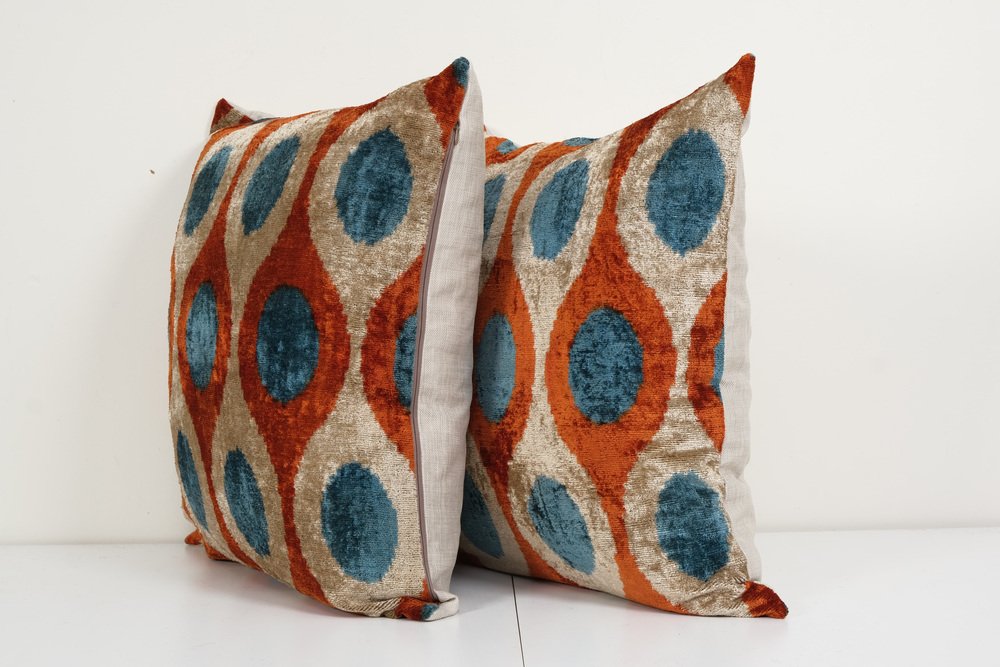 Cushion Cover Silk Velvet Ikat / Silk Ikat 40x60cm VS003 main image 0