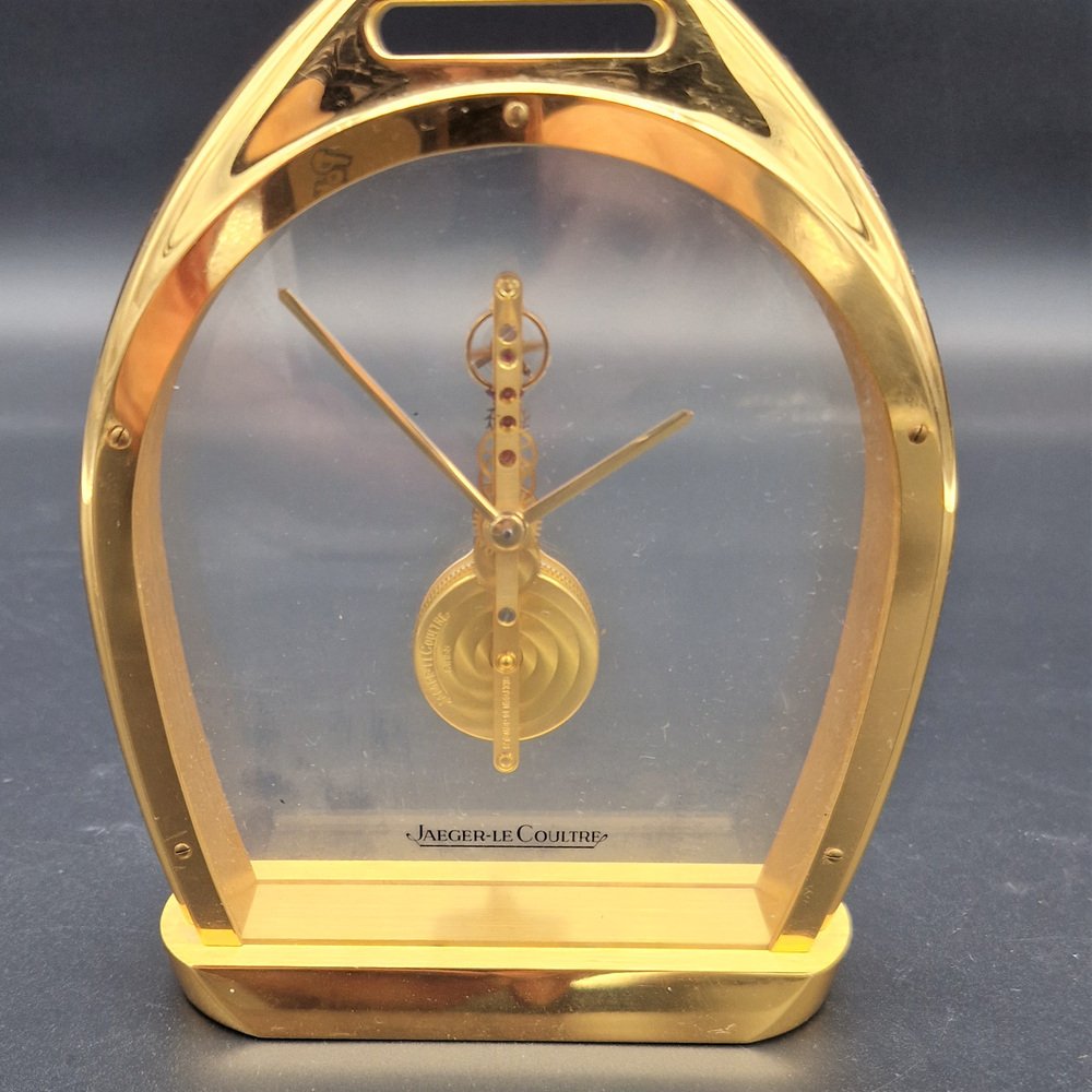 MidCentury Skeleton Table Clock from JaegerLecoultre, 1970s for sale