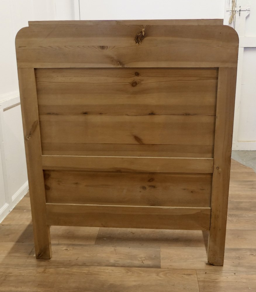 French Pine Single Sleigh Bed for sale at Pamono