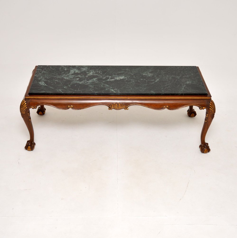 Antique Marble Top Coffee Table, 1920s for sale at Pamono