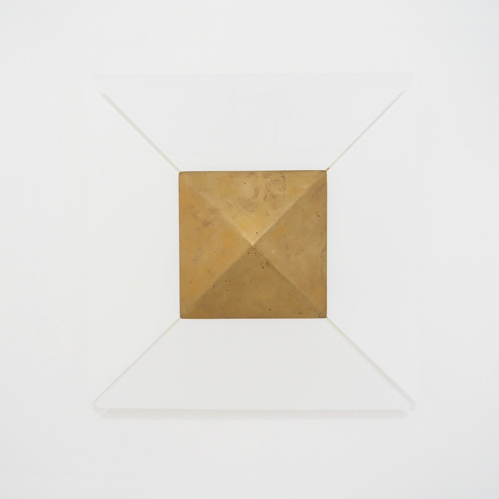 Pyramid Shaped Flush Mount by J.T.Kalmar, 1970s for sale at Pamono