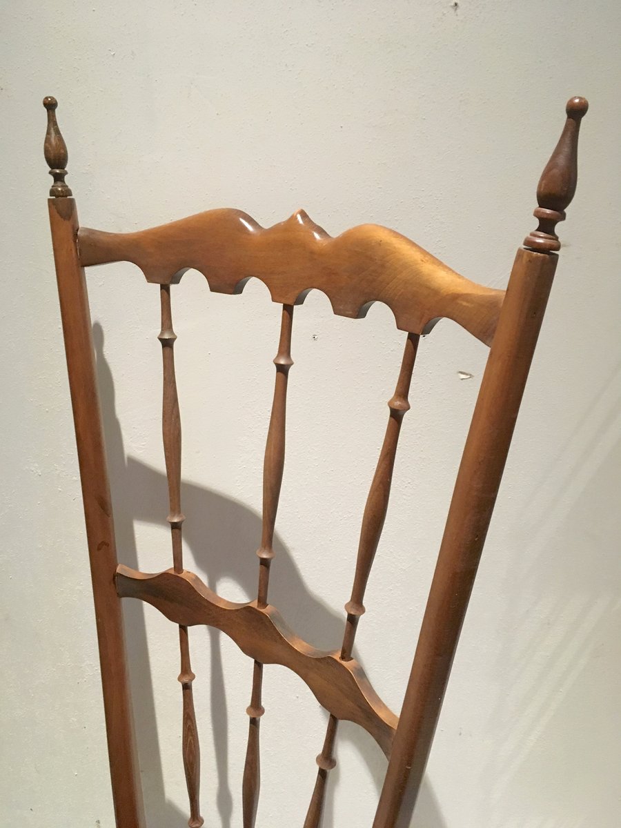 Italian High Back Chiavari Chair, 1940s for sale at Pamono