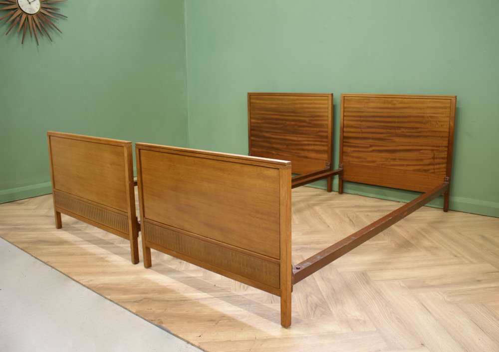 MidCentury Single Beds by Loughborough for Heals, 1950s, Set of 2 for
